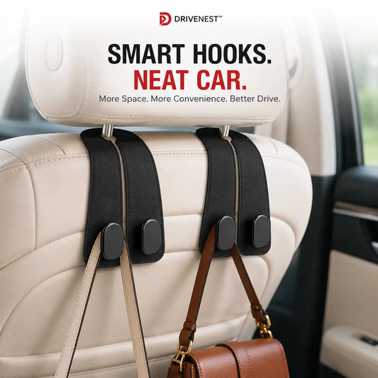 DriveNest™ 2-in-1 Car Headrest Organizer Hook (Buy 1 Get 1 Free)
