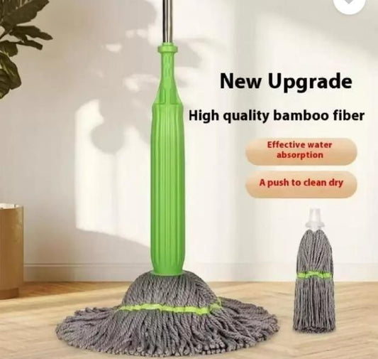 Self-Twisting 360° Rotating Mop – No Spill, Easy Dry, Deep Cleaning Solution