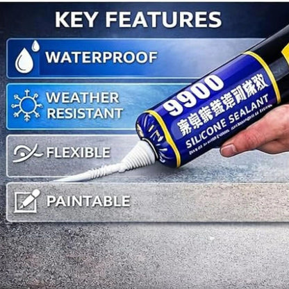 MonsoonGuard Waterproof Silicone Sealant | Roof & Wall Leak Repair