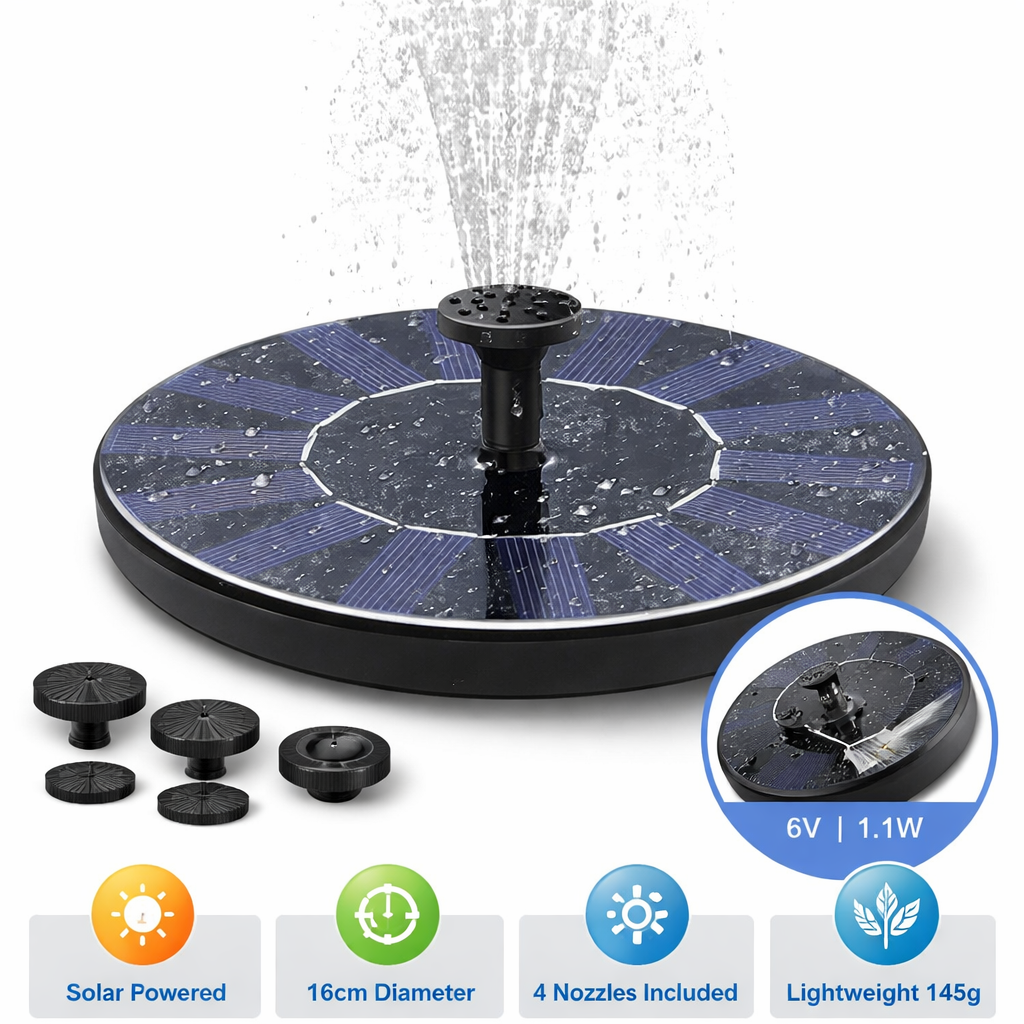 AquaBloom™ Solar Fountain Pump