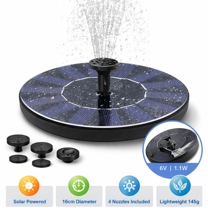 AquaBloom™ Solar Fountain Pump