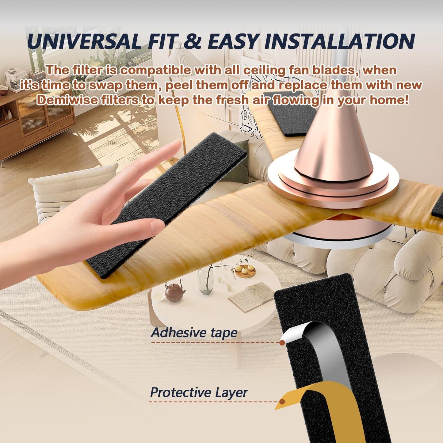 AirPure™ Fan Carbon Air Purifier Pads (Pack of 3)