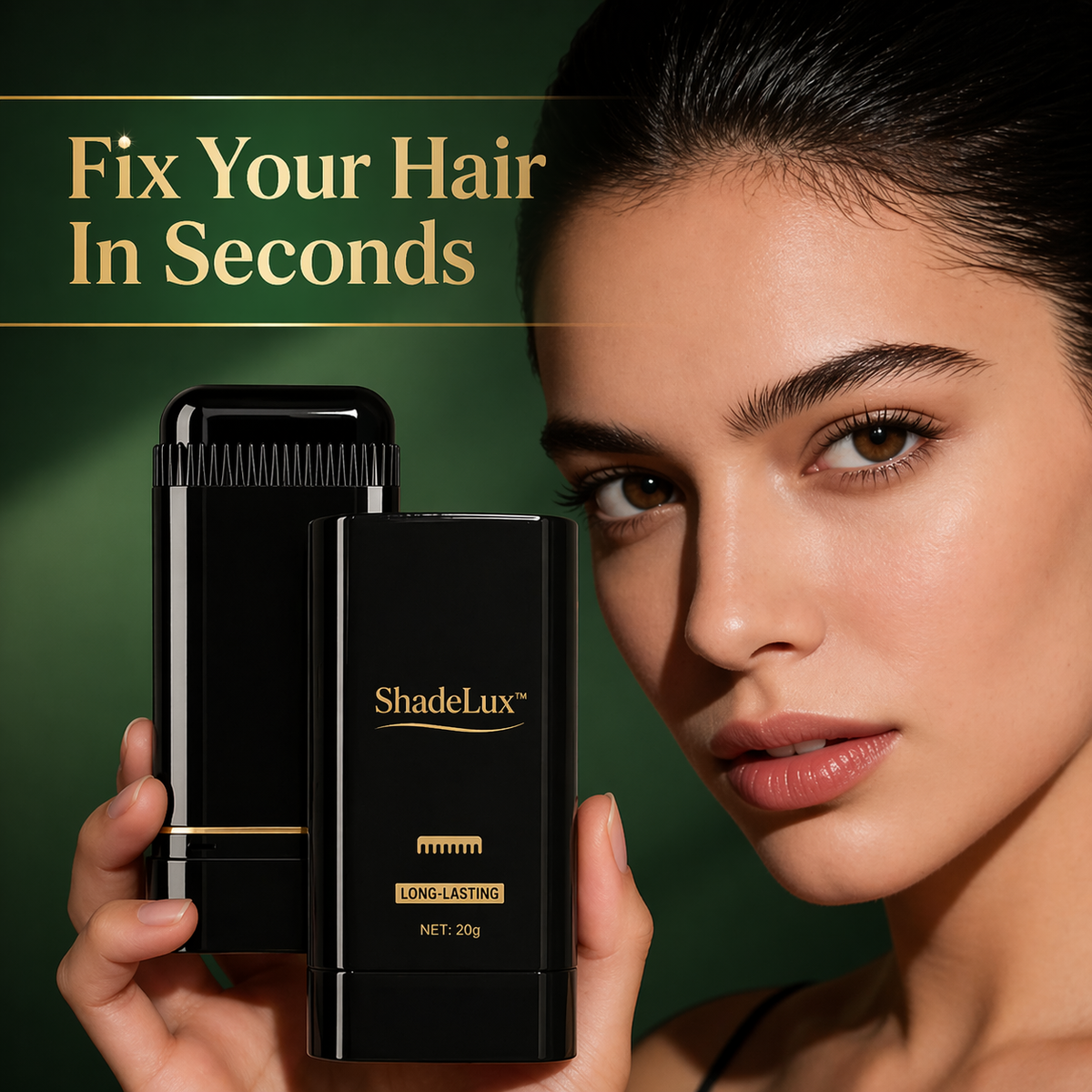 ShadeLux™ Instant Hair Colour Comb (Black Color)