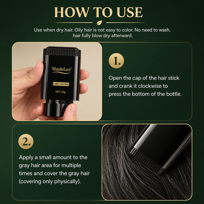 ShadeLux™ Instant Hair Colour Comb (Black Color)