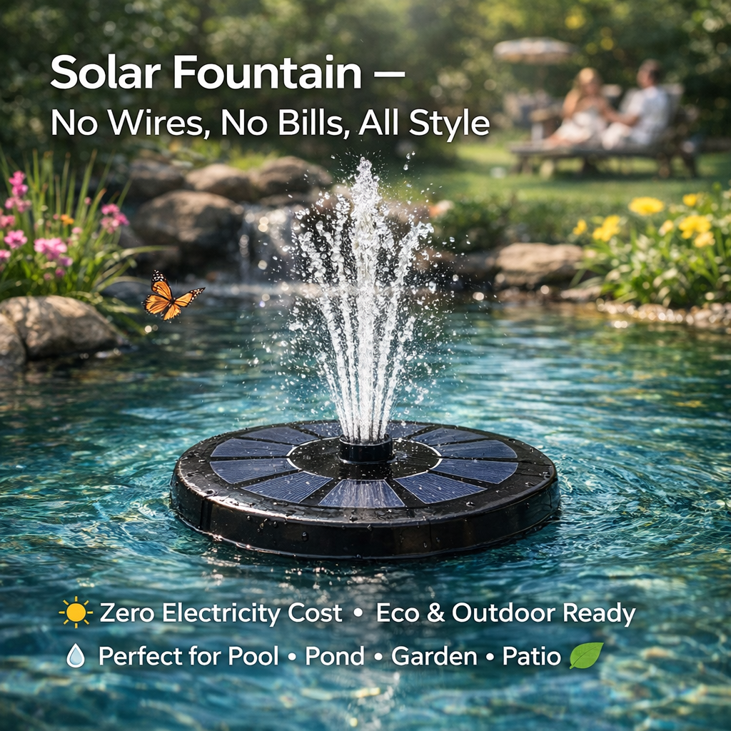 AquaBloom™ Solar Fountain Pump