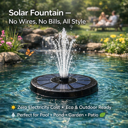 AquaBloom™ Solar Fountain Pump