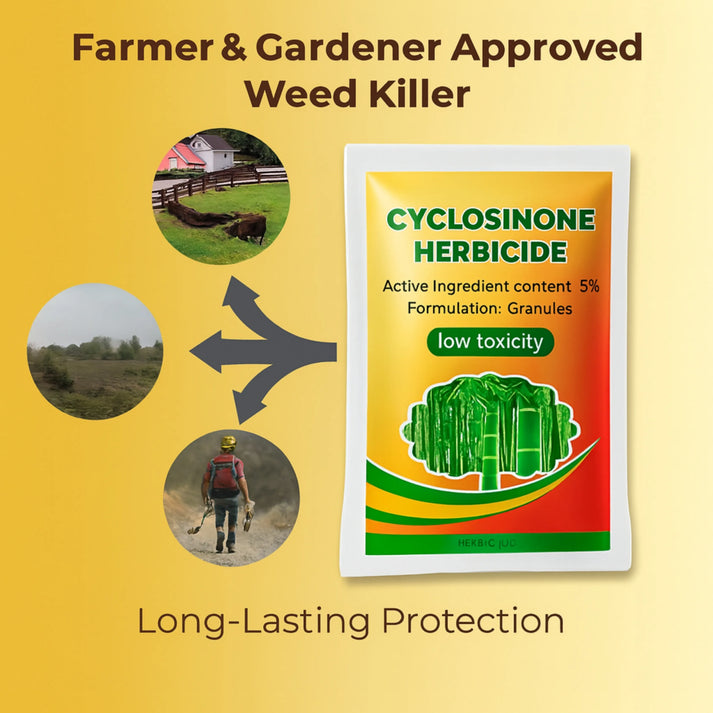 AI Cyclosinone Herbicide Granules and growth supplements(pack of 2)
