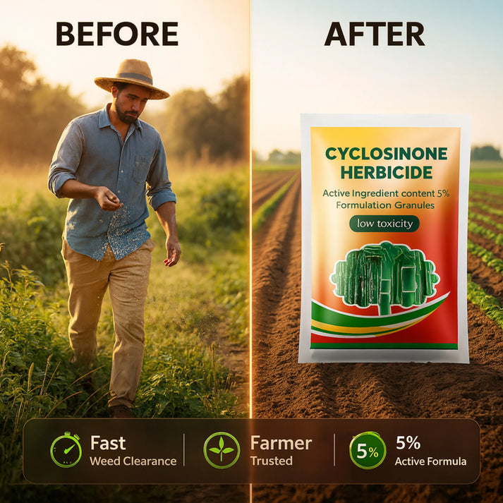 AI Cyclosinone Herbicide Granules and growth supplements(pack of 2)