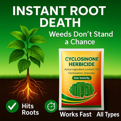 AI Cyclosinone Herbicide Granules and growth supplements(pack of 2)