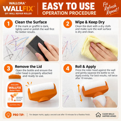 Wallora WallFix™ – DIY Wall Repair Roller