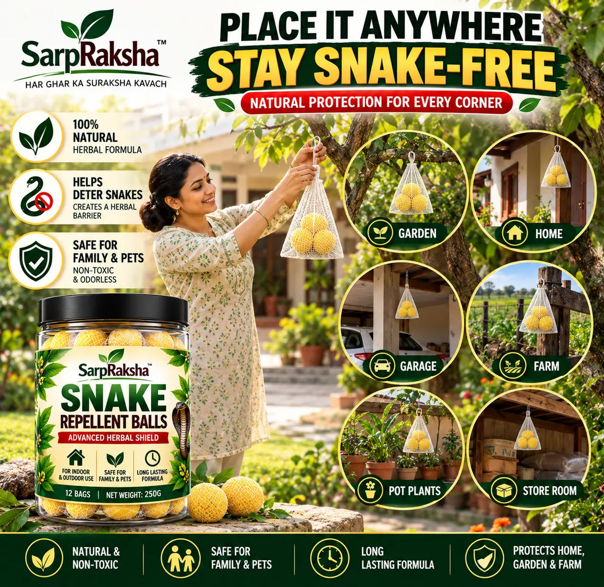 SarpRaksha™ NaagRakshak – Herbal Snake Repellent Balls