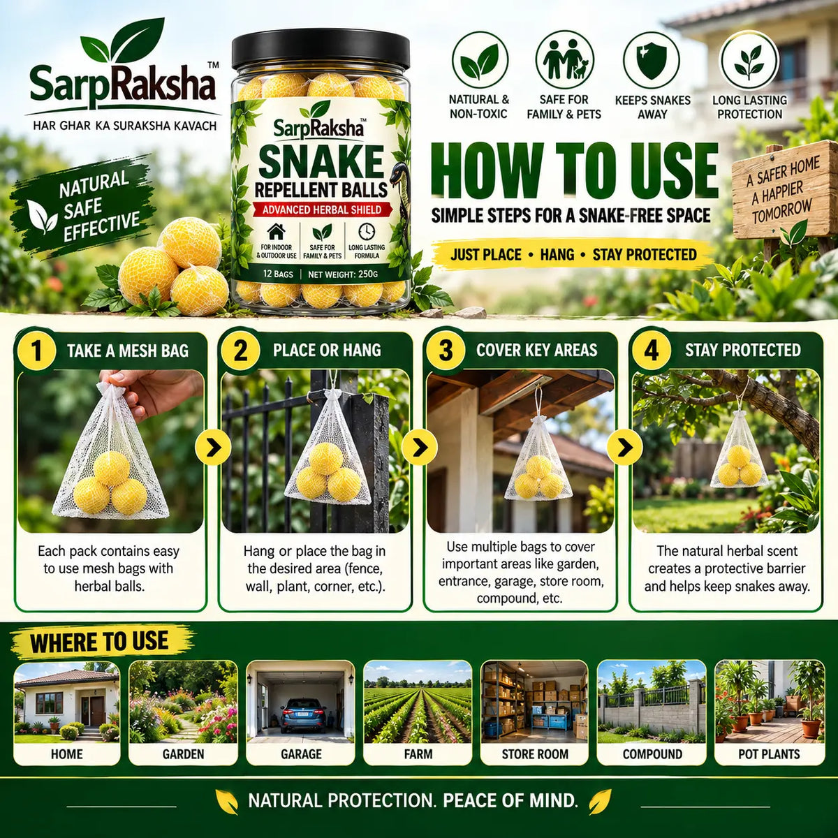SarpRaksha™ NaagRakshak – Herbal Snake Repellent Balls