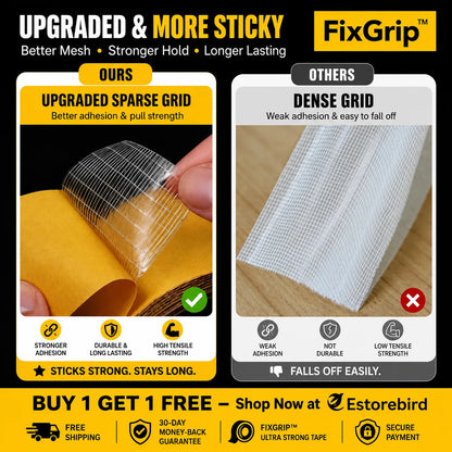 FixGrip™ No-Drill Ultra Strong Adhesive Tape (Buy 1 Get 1 Free)