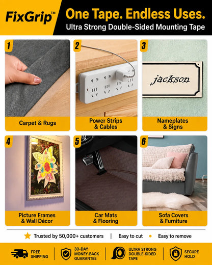 FixGrip™ No-Drill Ultra Strong Adhesive Tape (Buy 1 Get 1 Free)