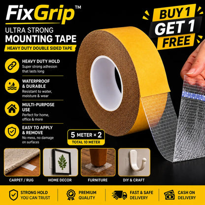 FixGrip™ No-Drill Ultra Strong Adhesive Tape (Buy 1 Get 1 Free)